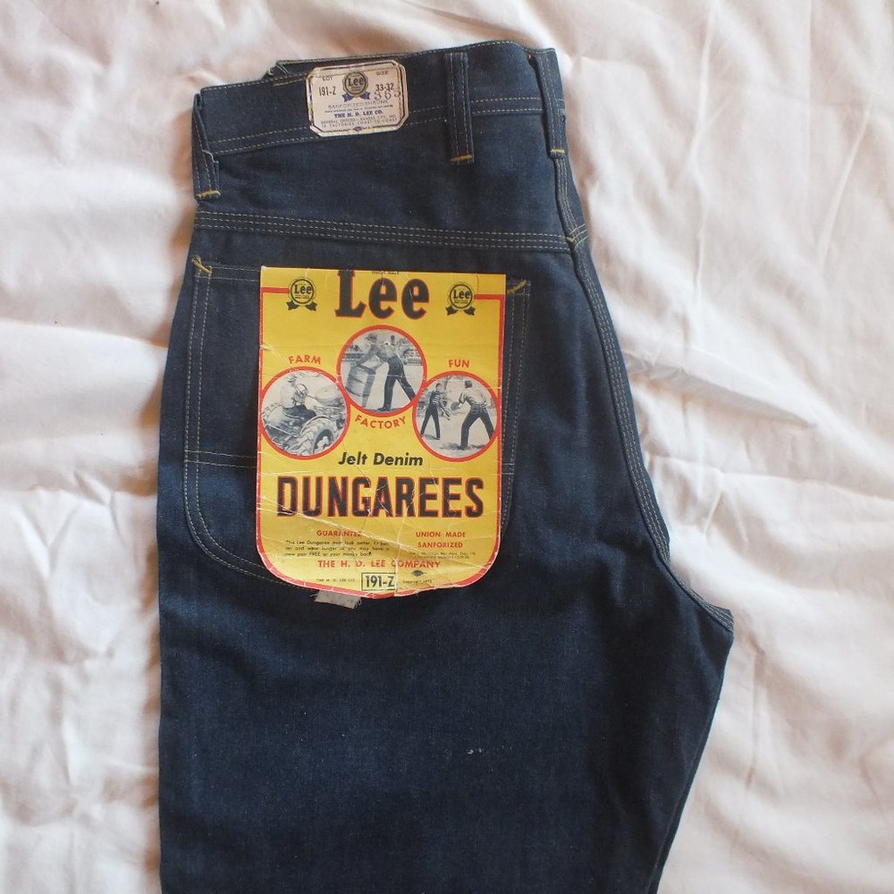 NWT Vintage 50's Lee Dungaree's  33-32